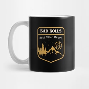 Bad Rolls Make Great Stories Tabletop RPG Mug